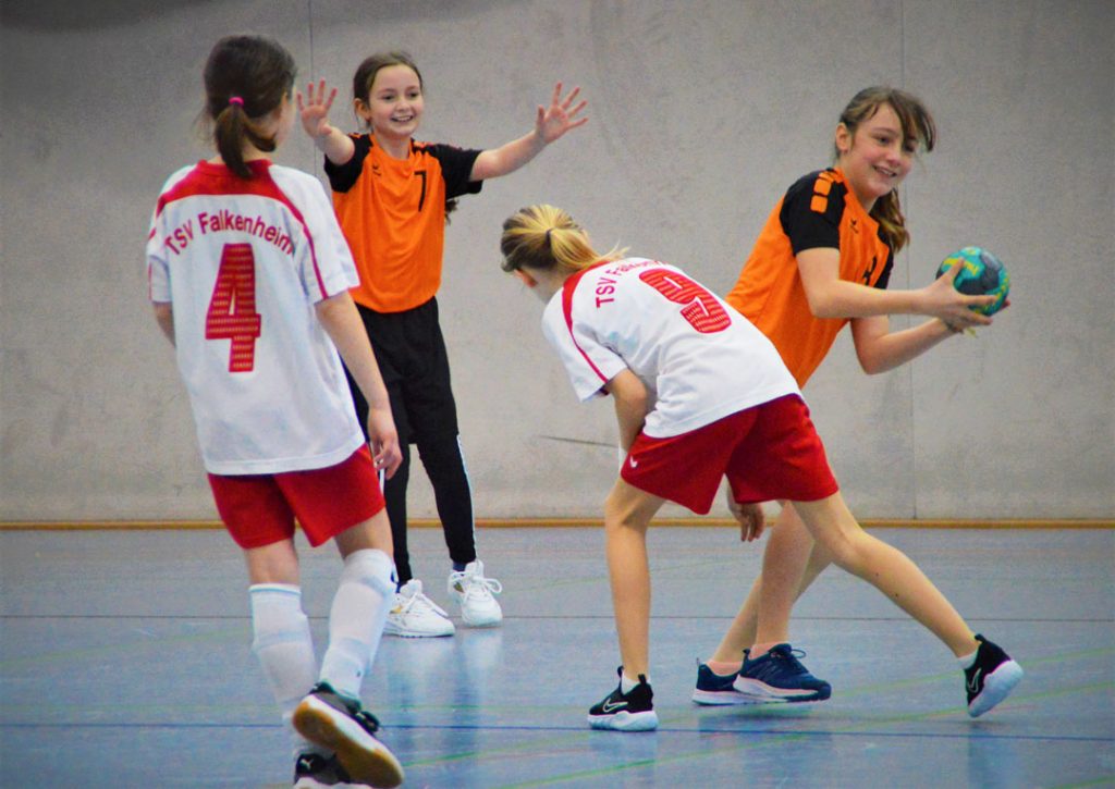 Zusammenspiel beim Handball